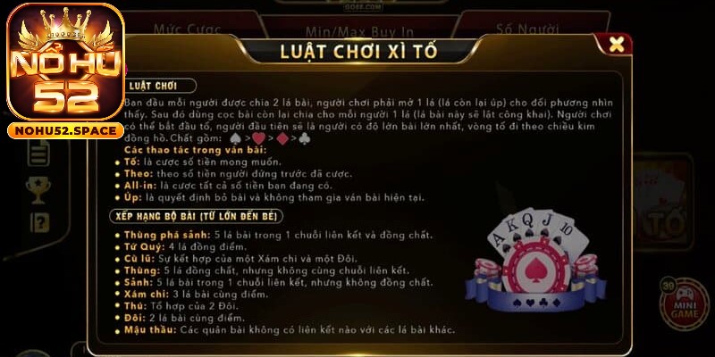 Game bài xì tố đáng để bạn trải nghiệm